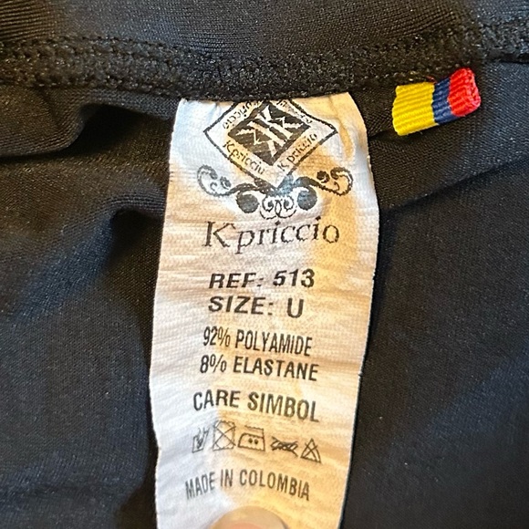 Riccio Navy Off-Shoulder Crop Top with Striped Tie Details - Picture 3 of 3